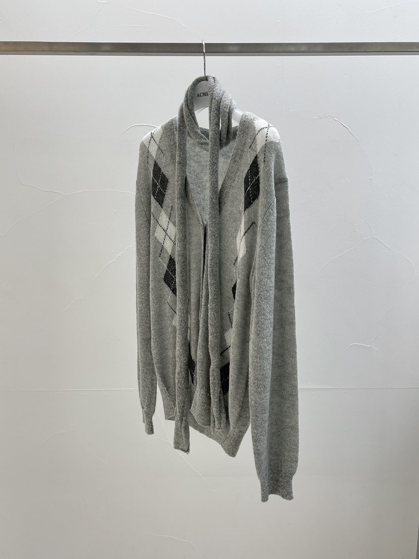 ACME東大門代購女士新品休閑人氣真品熱賣職業針織衫含脖帶ACME針織衫圖色3