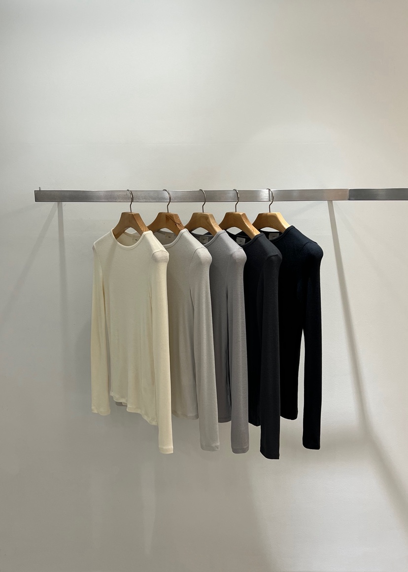 ONESTASTE東大門實拍女士新品職業人氣時尚真品長袖T恤羅紋TASTE/ONESTASTE長袖T恤