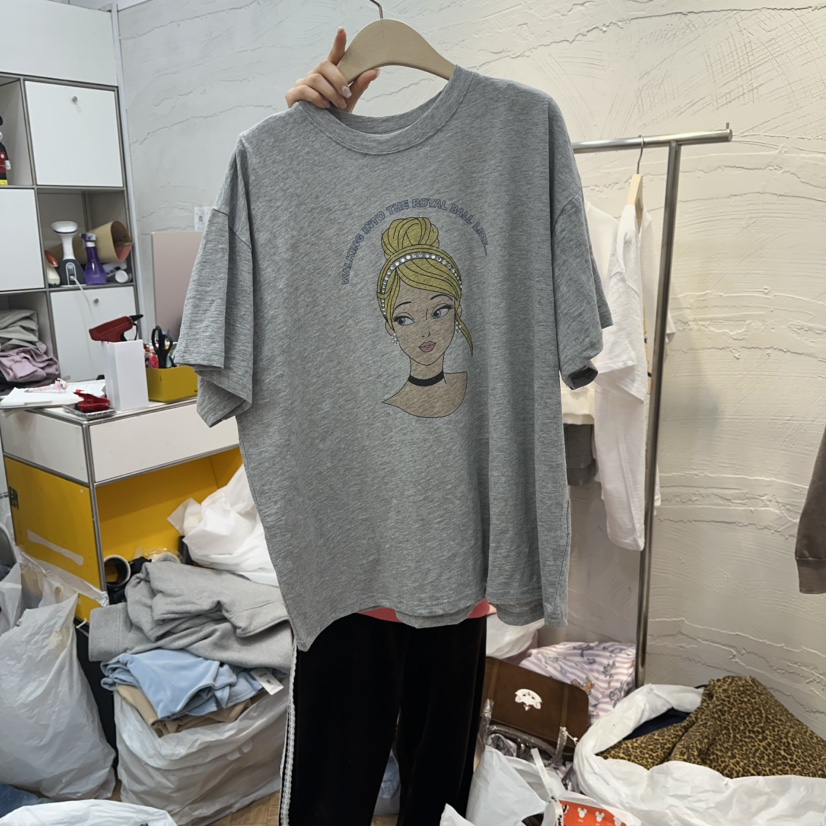 DE LINE韓國直郵女裝新品人氣休閑職業熱賣推薦真品時尚T恤DE LINET恤圖色2