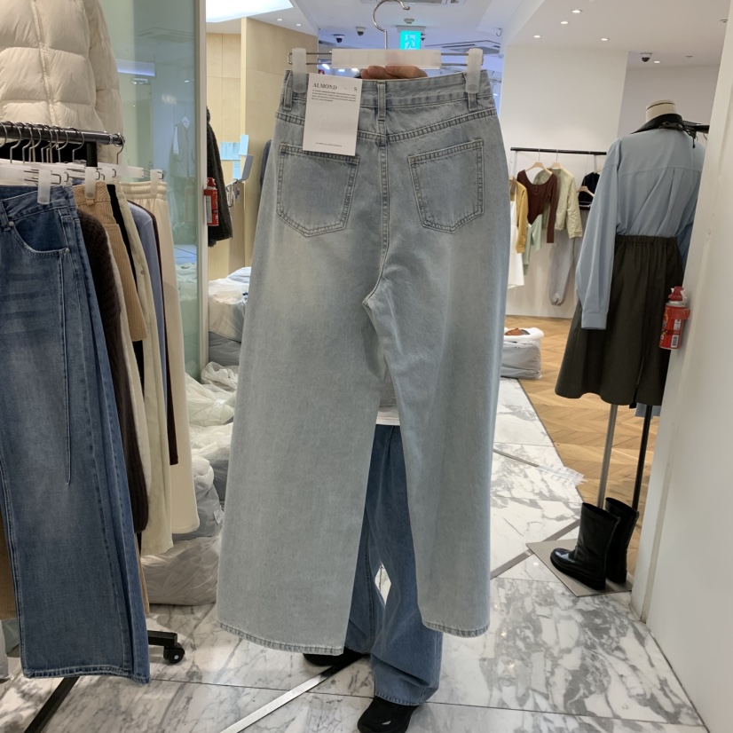 ALMOND韓國直郵女士新款休閑時尚職業26春夏熱賣真品牛仔褲ALMOND牛仔褲