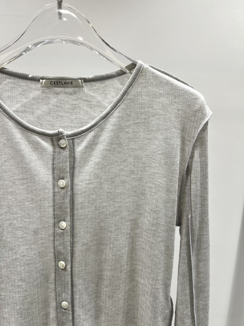 CESTLAVIE東大門直郵女士新款時尚推薦長袖T恤天絲開衫棉CESTLAVIE長袖T恤