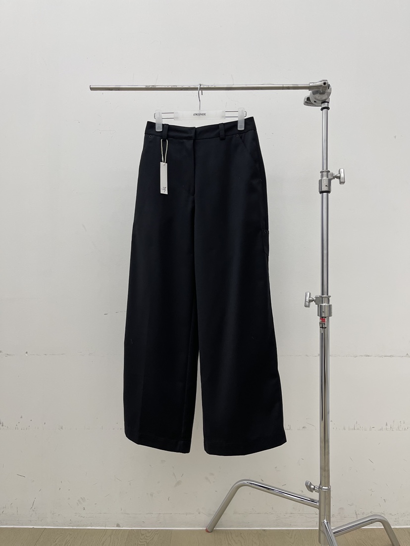 ATMOSPHERE東大門直郵女裝新品職業人氣休閑推薦休閑褲鏤空ATMOSPHERE/BLING休閑褲圖色1黑