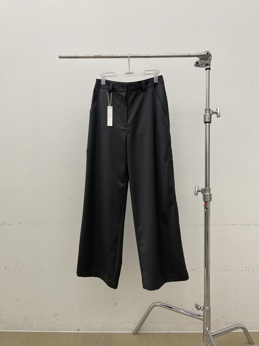 ATMOSPHERE東大門直郵女裝新品職業人氣休閑推薦休閑褲鏤空ATMOSPHERE/BLING休閑褲圖色2墨