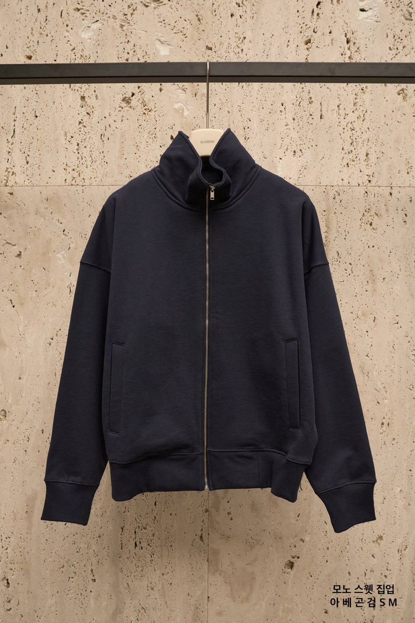 BLOSSOM韓國直郵女士新款人氣休閑推薦職業真品熱賣衛衣拉鏈BLOSSOM衛衣圖色3深藍色