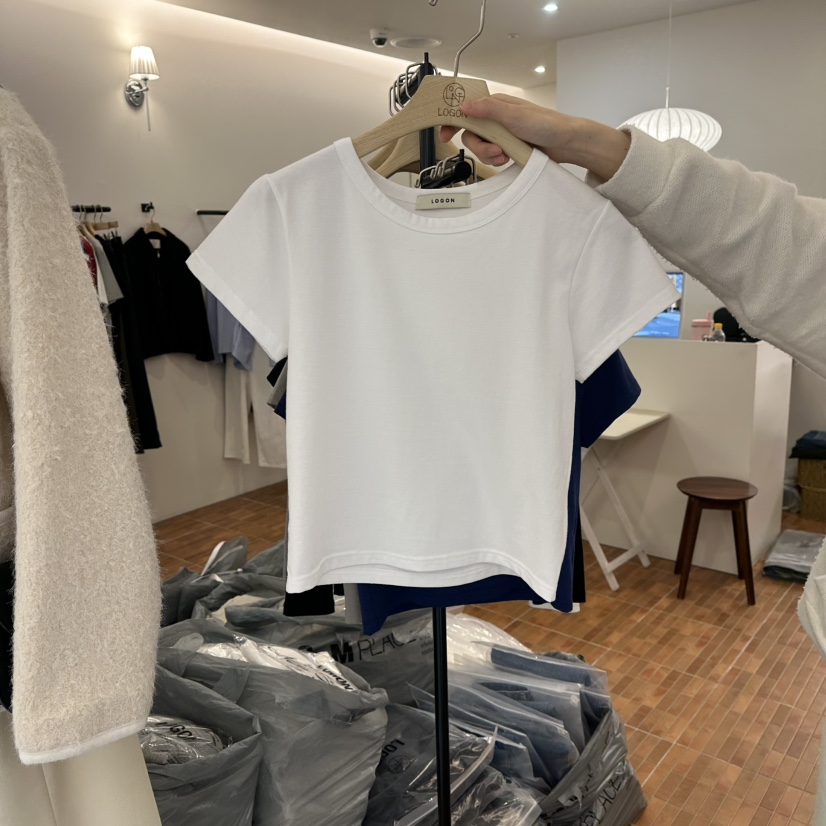 LOGON東大門實拍女士新品職業26春夏時尚真品熱賣休閑T恤LOGONT恤圖色2