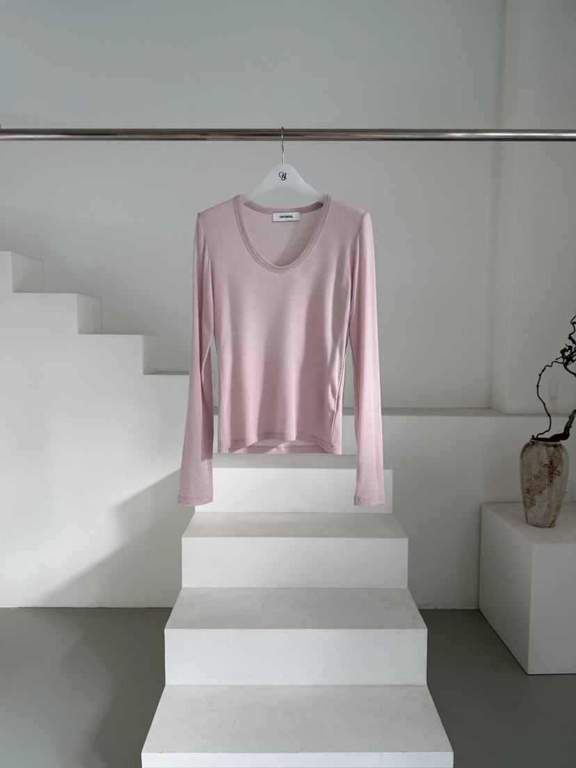 OATMEAL東大門代購女士新品休閑真品推薦時尚26春夏長袖T恤OATMEAL長袖T恤圖色2