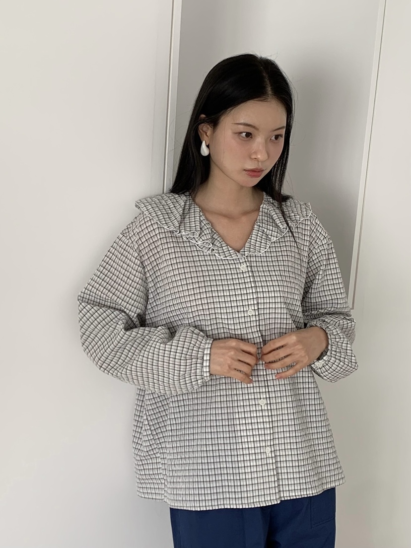 LOVE MY SANTA韓國代購女裝新品26春夏休閑人氣襯衫蕾絲衫Santa/LOVE MY SANTA襯衫/蕾絲衫圖色1