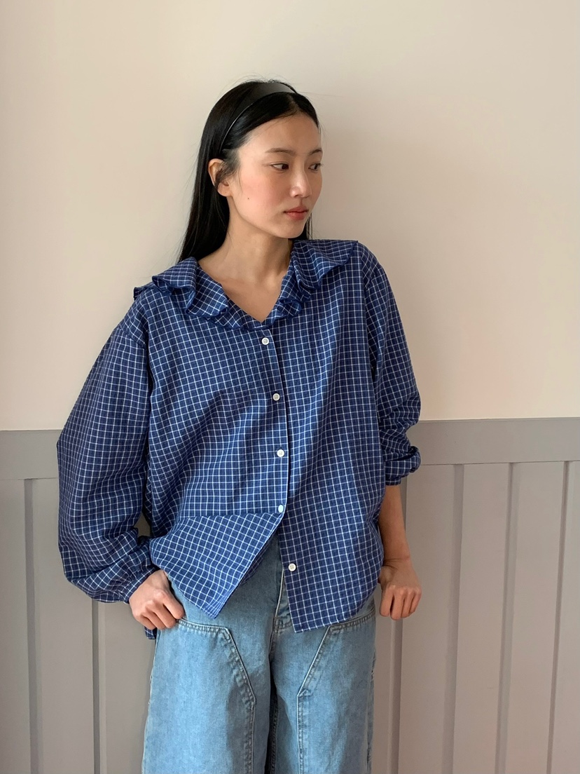 LOVE MY SANTA韓國代購女裝新品26春夏休閑人氣襯衫蕾絲衫Santa/LOVE MY SANTA襯衫/蕾絲衫圖色2