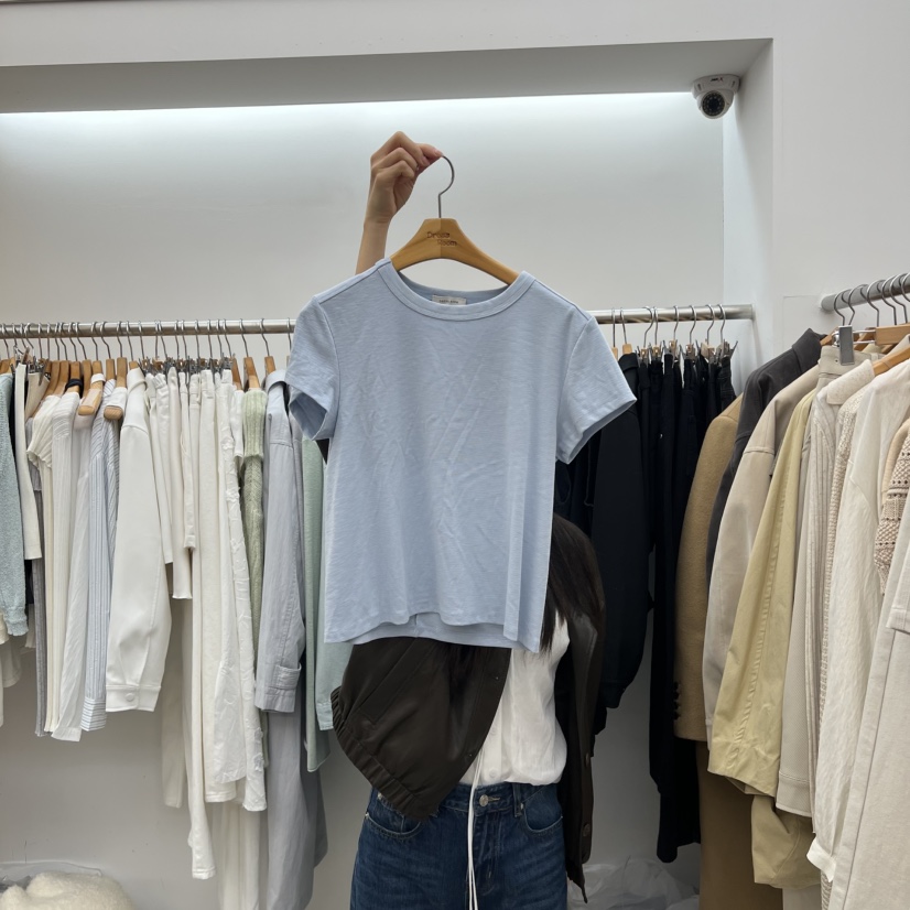 DRESS ROOM東大門代購女士新款時尚26春夏休閑熱賣人氣T恤DRESS ROOMT恤圖色4