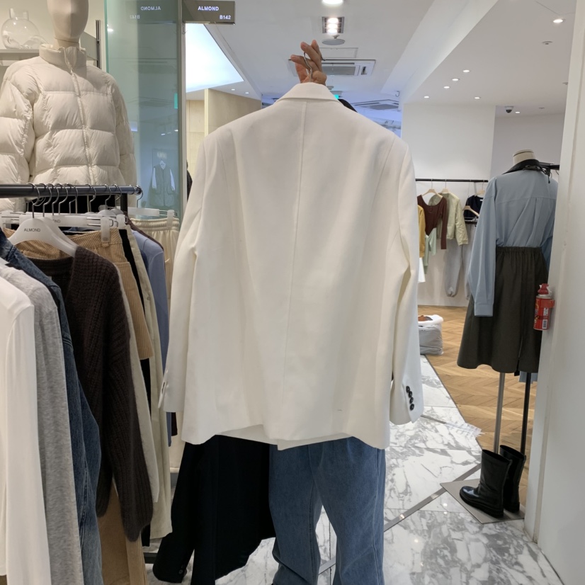 ALMOND韓國代購女裝新款26春夏人氣熱賣真品職業休閑夾克ALMOND夾克