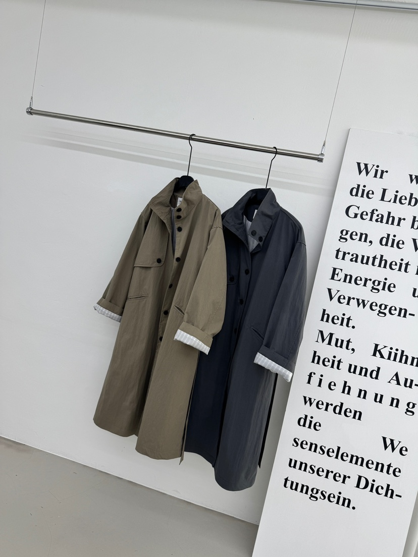 RED-A東大門代購女士新款休閑26春夏時尚長款風衣含腰帶RED-A長款風衣