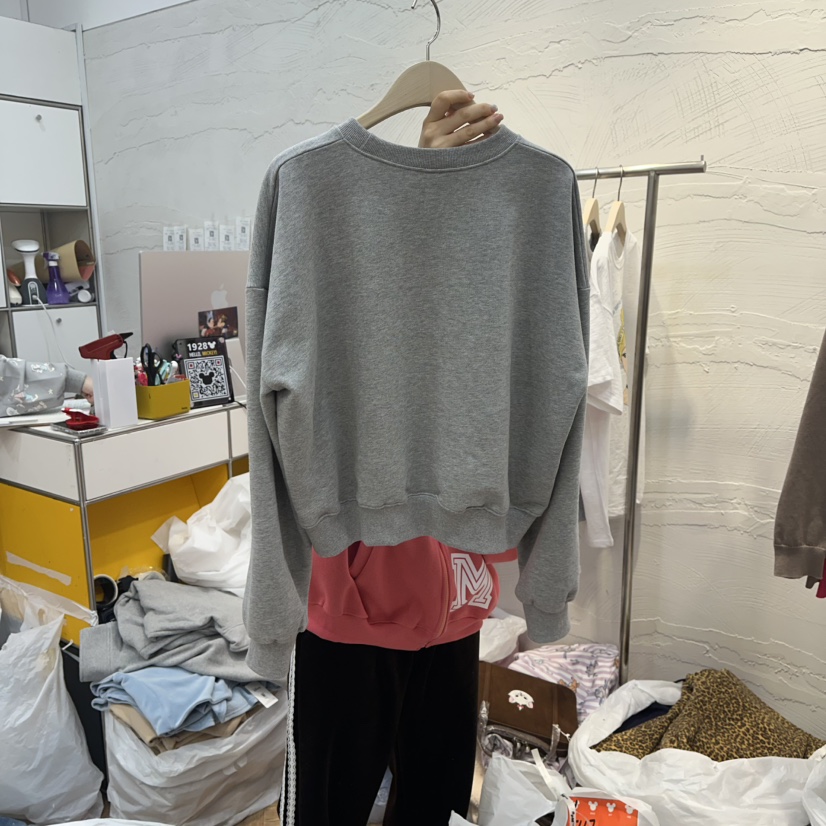 DE LINE韓國代購女士新款真品時尚職業26春夏推薦人氣衛衣DE LINE衛衣