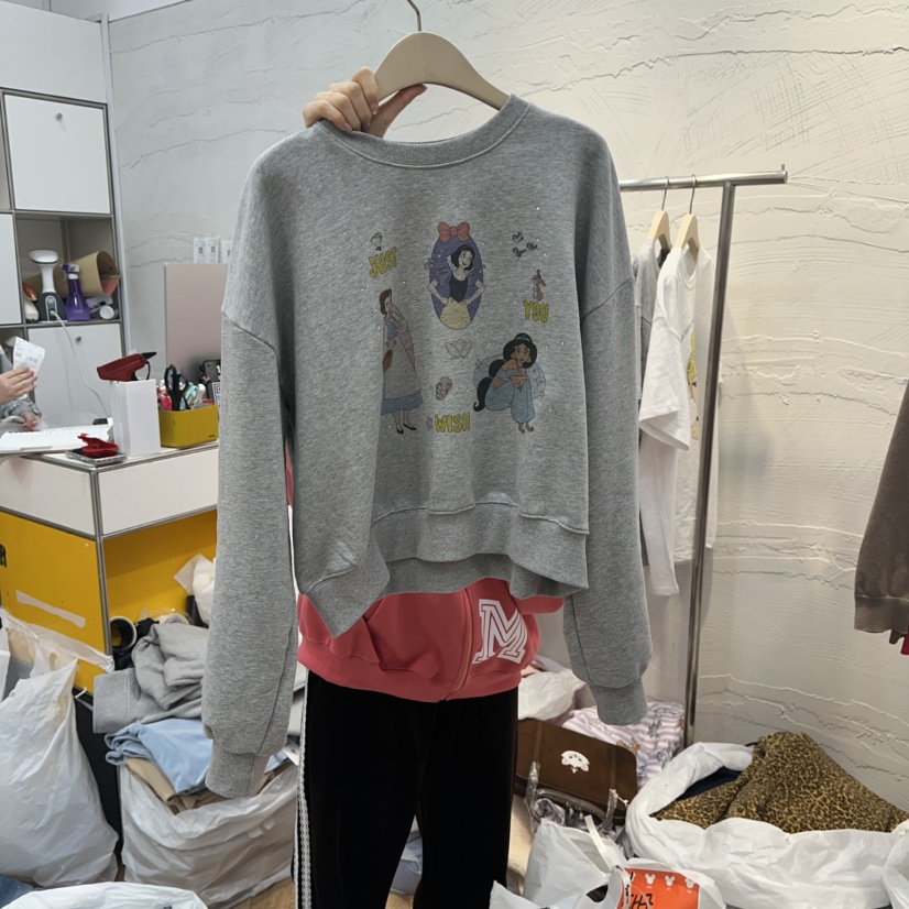 DE LINE韓國代購女士新款真品時尚職業26春夏推薦人氣衛衣DE LINE衛衣圖色2