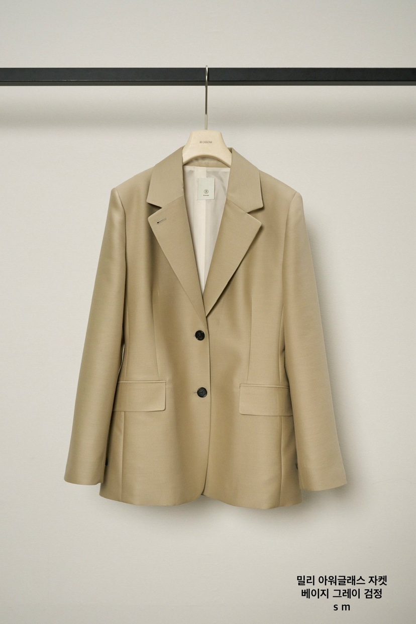 BLOSSOM東大門實拍女裝新品26春夏熱賣時尚休閑推薦職業夾克BLOSSOM夾克圖色1