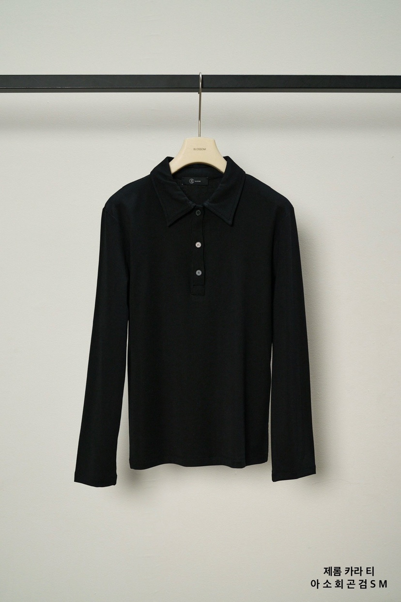 BLOSSOM東大門代購女裝新品真品職業熱賣人氣推薦長袖T恤BLOSSOM長袖T恤圖色5黑色