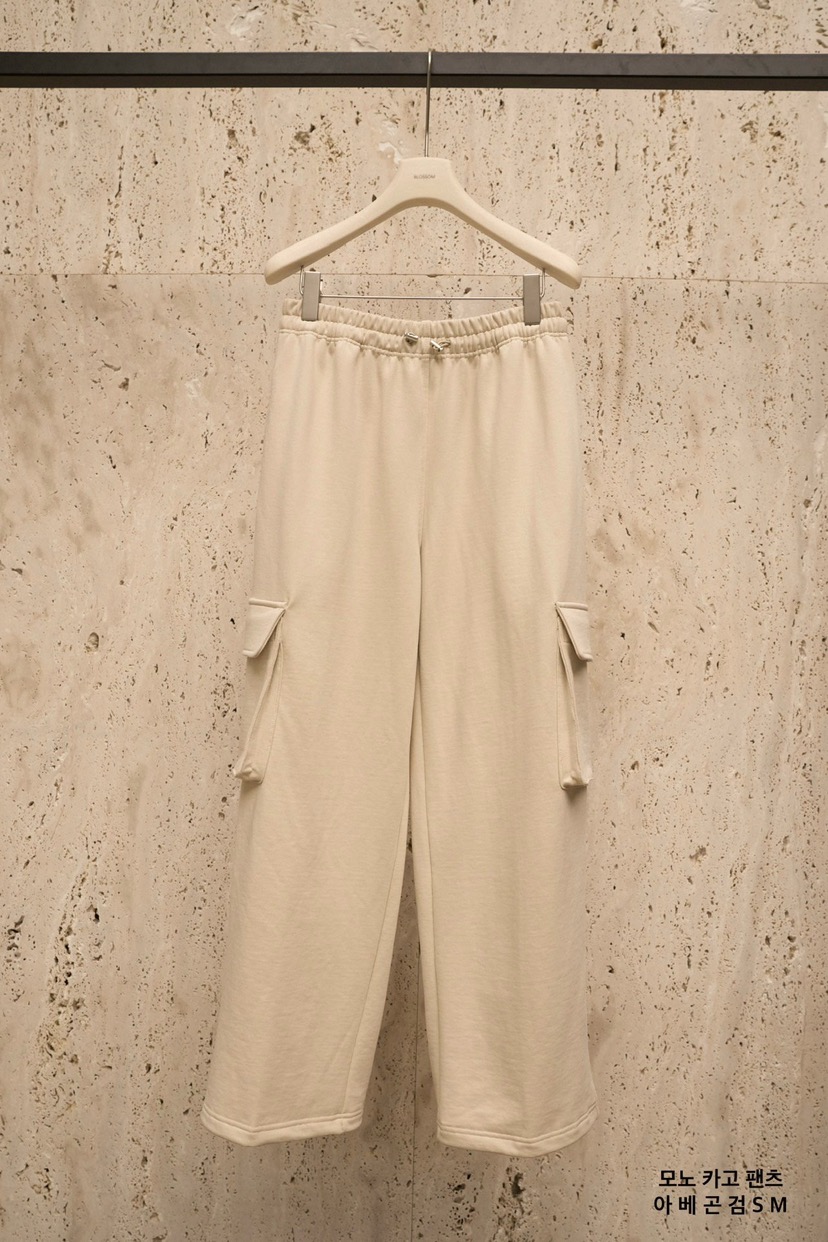 BLOSSOM東大門實拍女士新品休閑時尚人氣職業休閑褲工裝褲BLOSSOM休閑褲圖色2米色