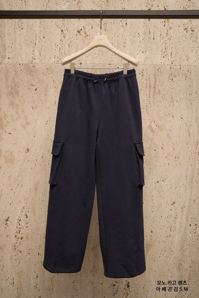 BLOSSOM東大門實拍女士新品休閑時尚人氣職業休閑褲工裝褲BLOSSOM休閑褲圖色3深藍色