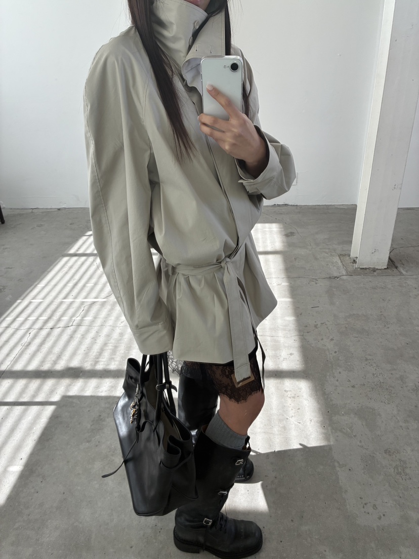 ACME韓國代購女士新款人氣熱賣時尚真品休閑推薦夾克含腰帶ACME夾克