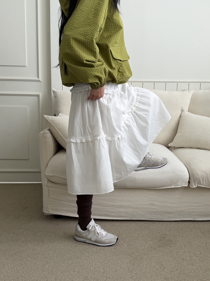 LAIVE韓國直郵女士新品時尚26春夏真品休閑人氣半身裙中短裙LAIVE半身裙/中短裙