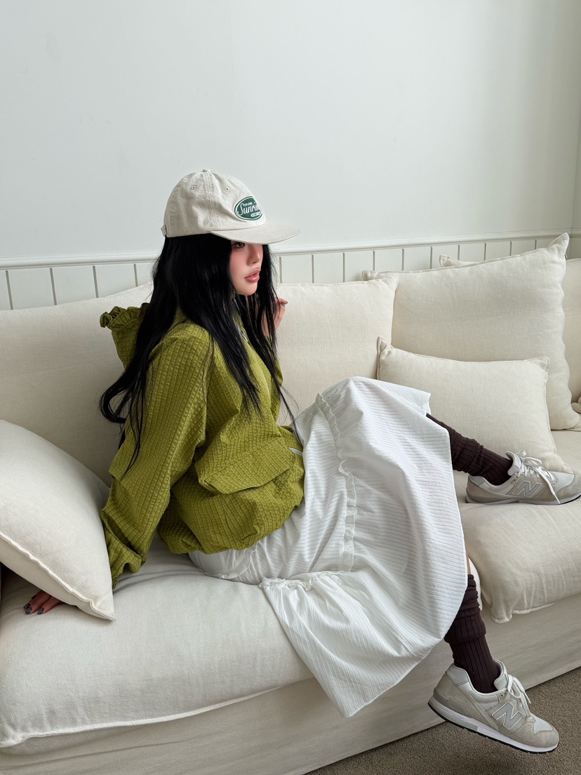 LAIVE韓國直郵女士新品時尚26春夏真品休閑人氣半身裙中短裙LAIVE半身裙/中短裙