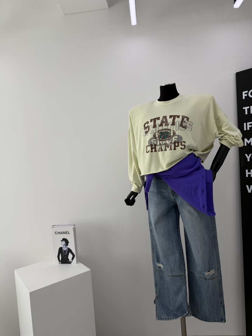 RED-A東大門代購女士新款職業休閑推薦真品時尚26春夏長袖T恤RED-A長袖T恤