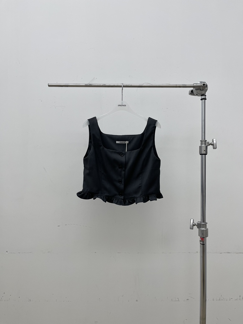 ATMOSPHERE韓國代購女裝新款推薦時尚熱賣職業人氣吊帶背心ATMOSPHERE/BLING吊帶/背心圖色2墨