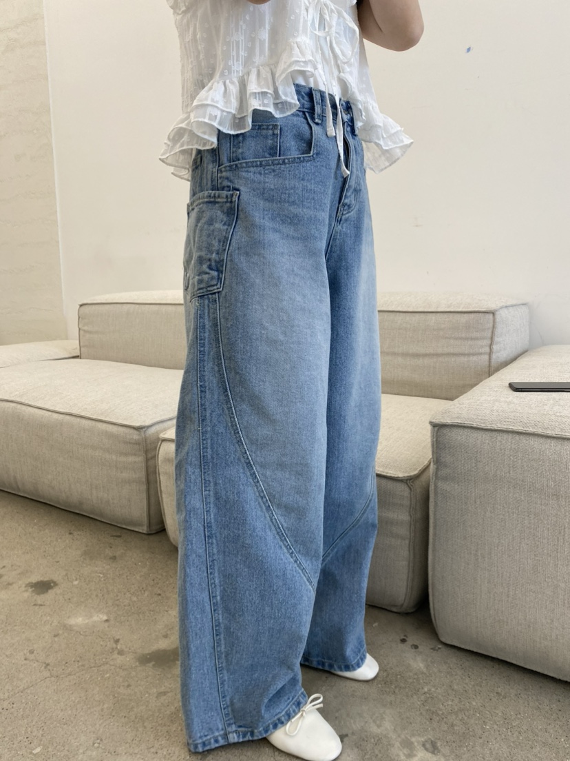 COCOMATON東大門代購女士新品熱賣人氣26春夏職業牛仔褲口袋COCOMATON牛仔褲