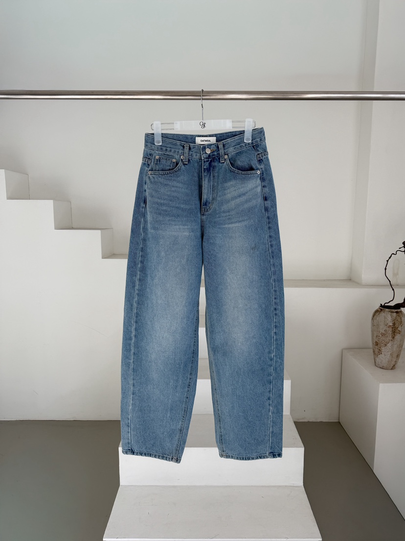 OATMEAL東大門實拍女裝新款休閑人氣推薦職業時尚26春夏牛仔褲OATMEAL牛仔褲圖色1