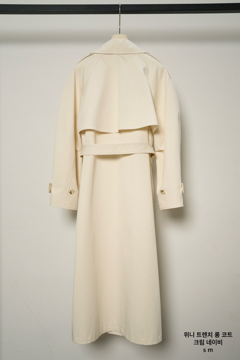 BLOSSOM東大門實拍女裝新款人氣真品職業推薦長款風衣含腰帶BLOSSOM長款風衣