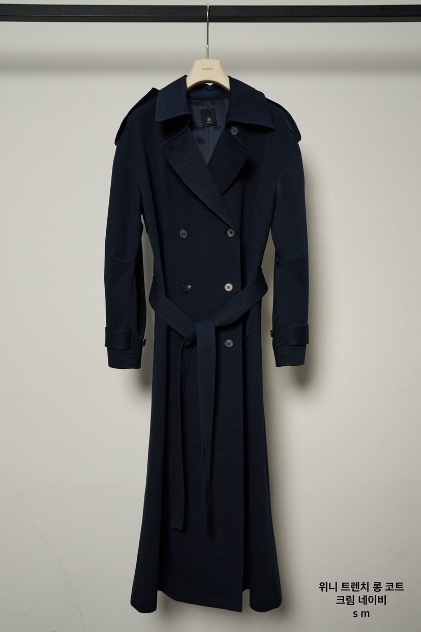 BLOSSOM東大門實拍女裝新款人氣真品職業推薦長款風衣含腰帶BLOSSOM長款風衣圖色2