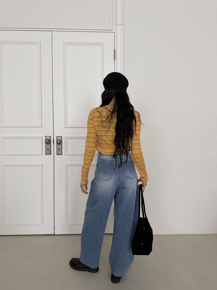 LAIVE東大門直郵女裝新款26春夏時尚推薦職業休閑人氣牛仔褲LAIVE牛仔褲