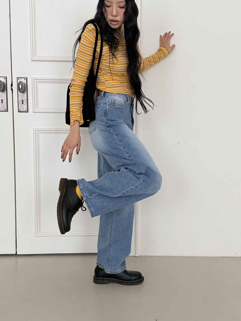 LAIVE東大門直郵女裝新款26春夏時尚推薦職業休閑人氣牛仔褲LAIVE牛仔褲