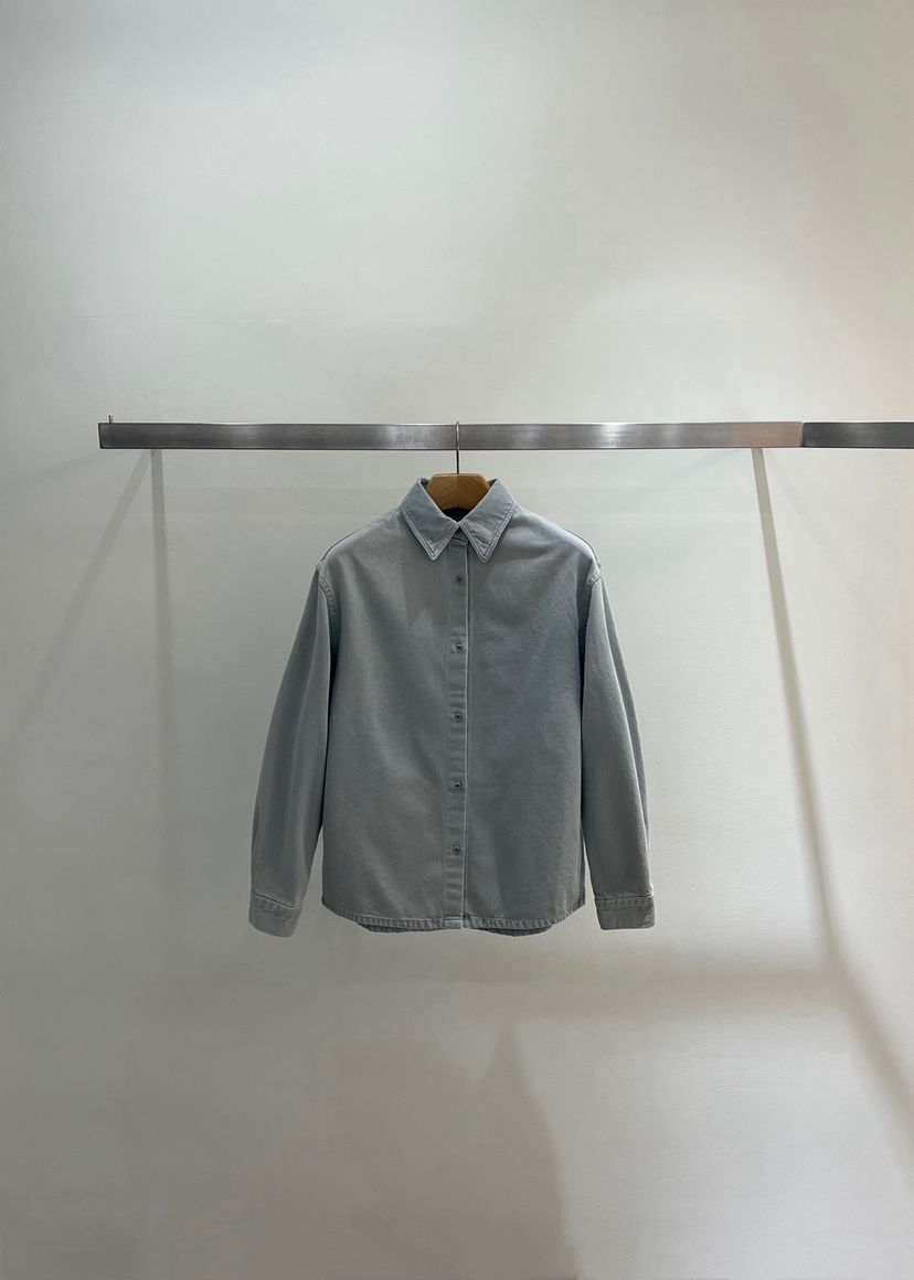 ONESTASTE東大門實拍女士新品真品職業襯衫蕾絲衫水洗牛仔布TASTE/ONESTASTE襯衫/蕾絲衫圖色1