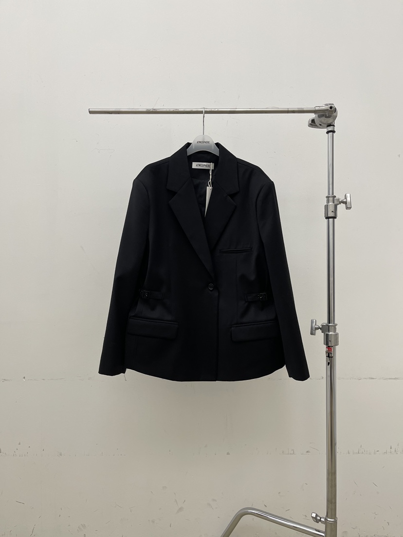 ATMOSPHERE韓國直郵女士新品熱賣真品職業休閑推薦人氣夾克ATMOSPHERE/BLING夾克圖色2黑