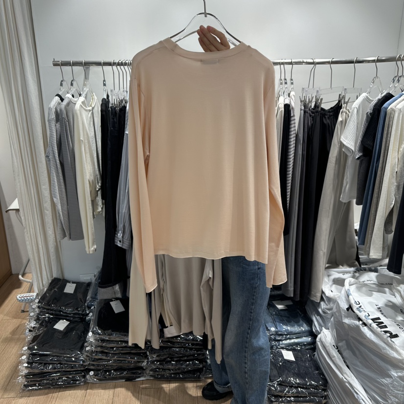 STORIES東大門直郵女士新品時尚26春夏休閑職業熱賣長袖T恤STORIES長袖T恤