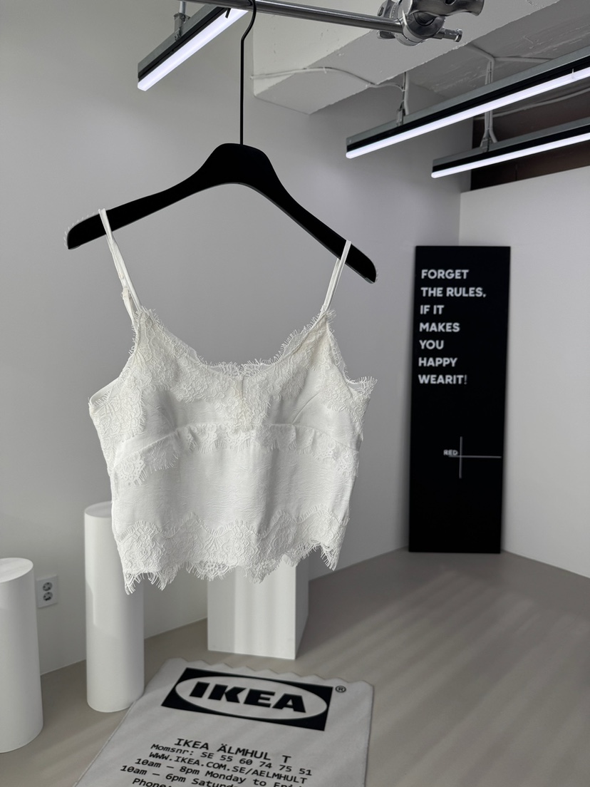 RED-A東大門代購女士新品人氣26春夏推薦時尚吊帶背心蕾絲RED-A吊帶/背心圖色1