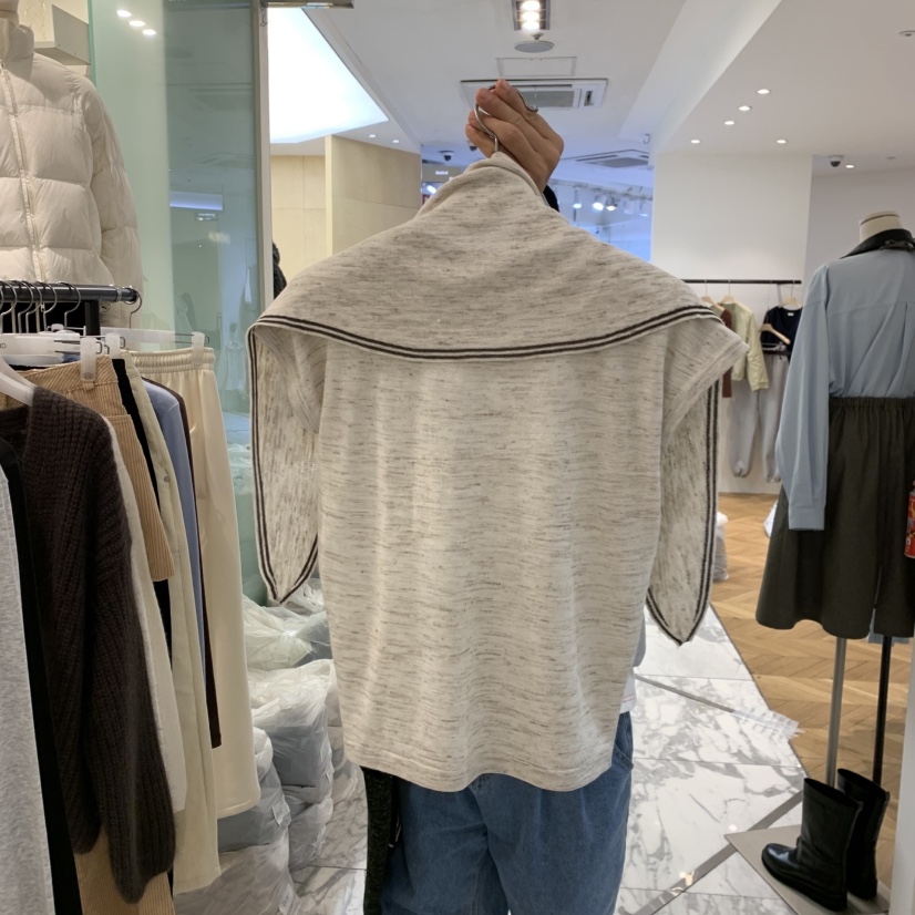 ALMOND東大門直郵女士新品26春夏熱賣時尚人氣針織衫含圍巾ALMOND針織衫