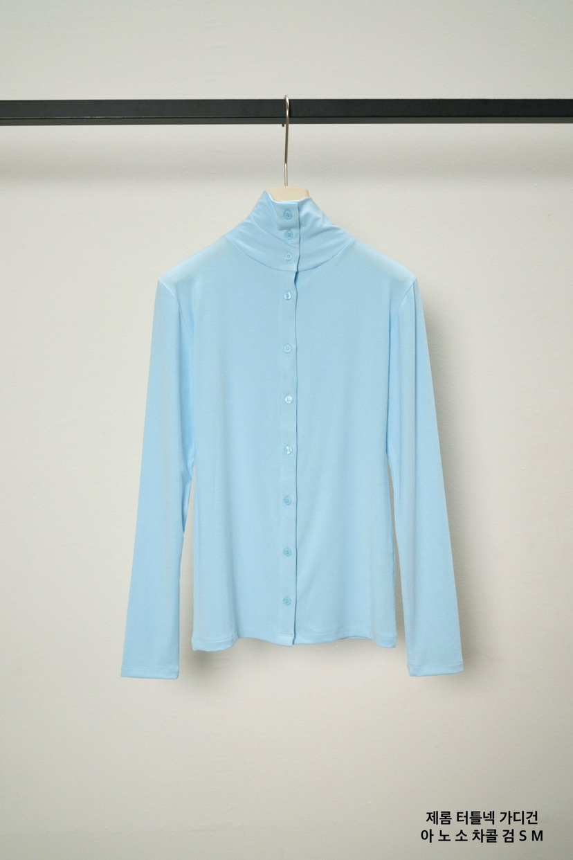 BLOSSOM東大門直郵女士新款休閑時尚26春夏長袖T恤高領開衫BLOSSOM長袖T恤圖色3