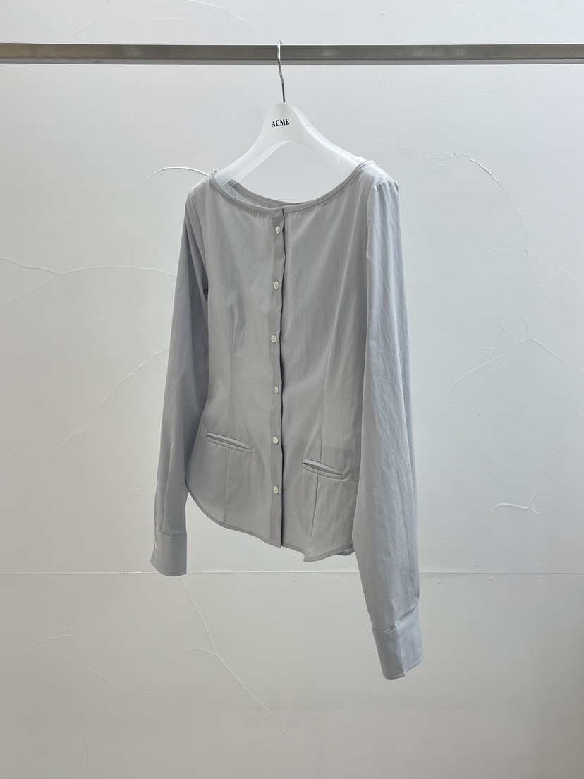 ACME東大門直郵女裝新款職業真品26春夏熱賣襯衫蕾絲衫露肩ACME襯衫/蕾絲衫圖色2