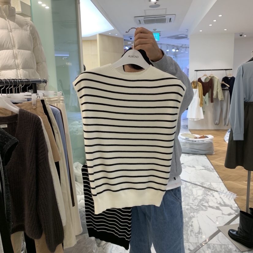 ALMOND東大門實拍女士新品熱賣人氣時尚休閑推薦吊帶背心ALMOND吊帶/背心圖色1