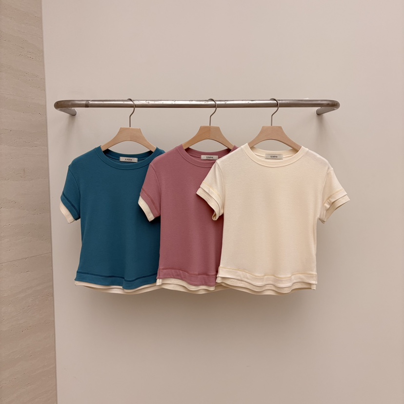 LAIVE東大門實拍女裝新款真品時尚推薦熱賣休閑人氣26春夏T恤LAIVET恤