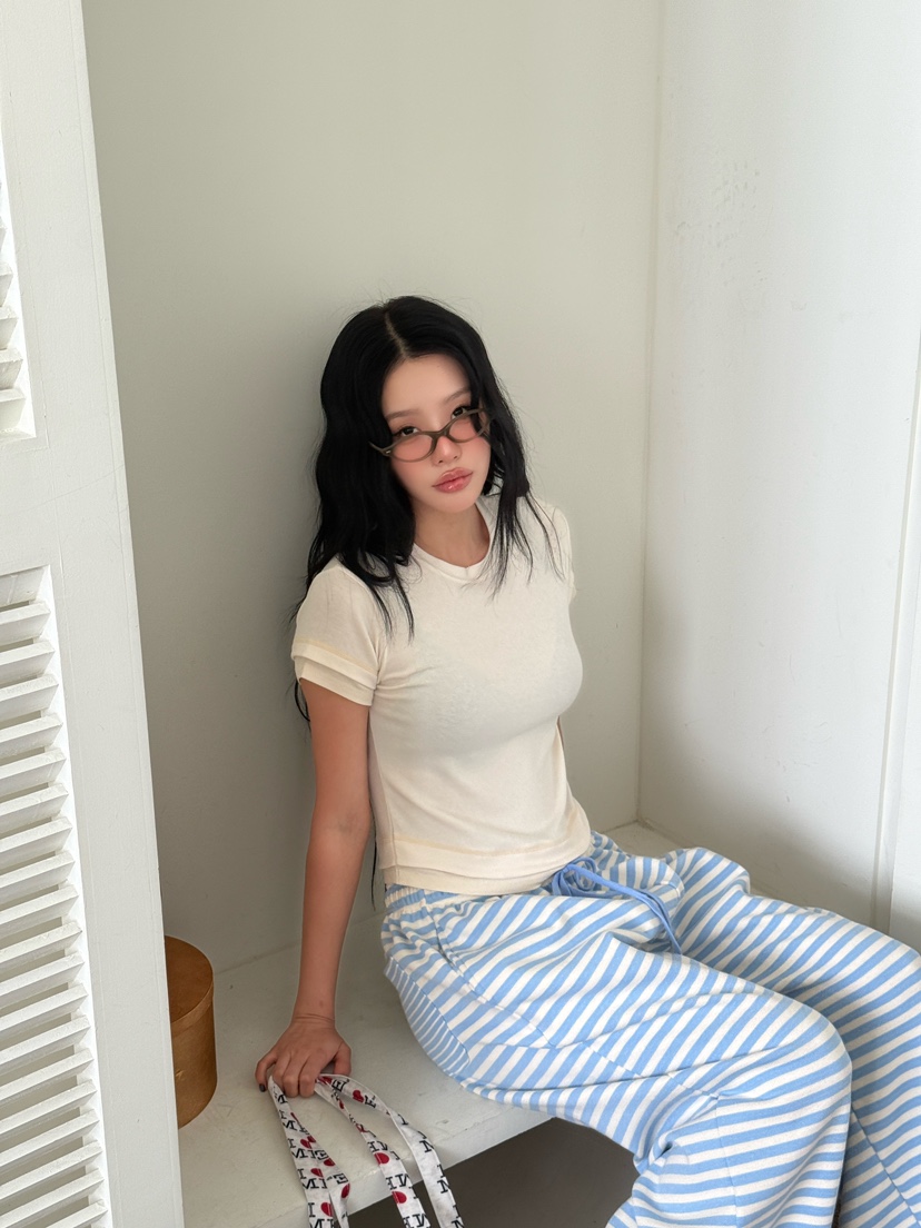 LAIVE東大門實拍女裝新款真品時尚推薦熱賣休閑人氣26春夏T恤LAIVET恤