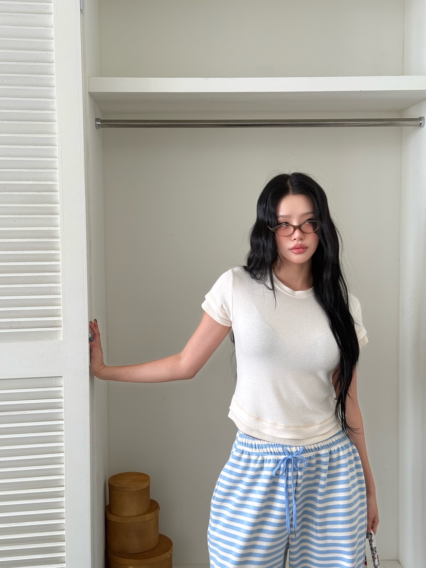 LAIVE東大門實拍女裝新款真品時尚推薦熱賣休閑人氣26春夏T恤LAIVET恤