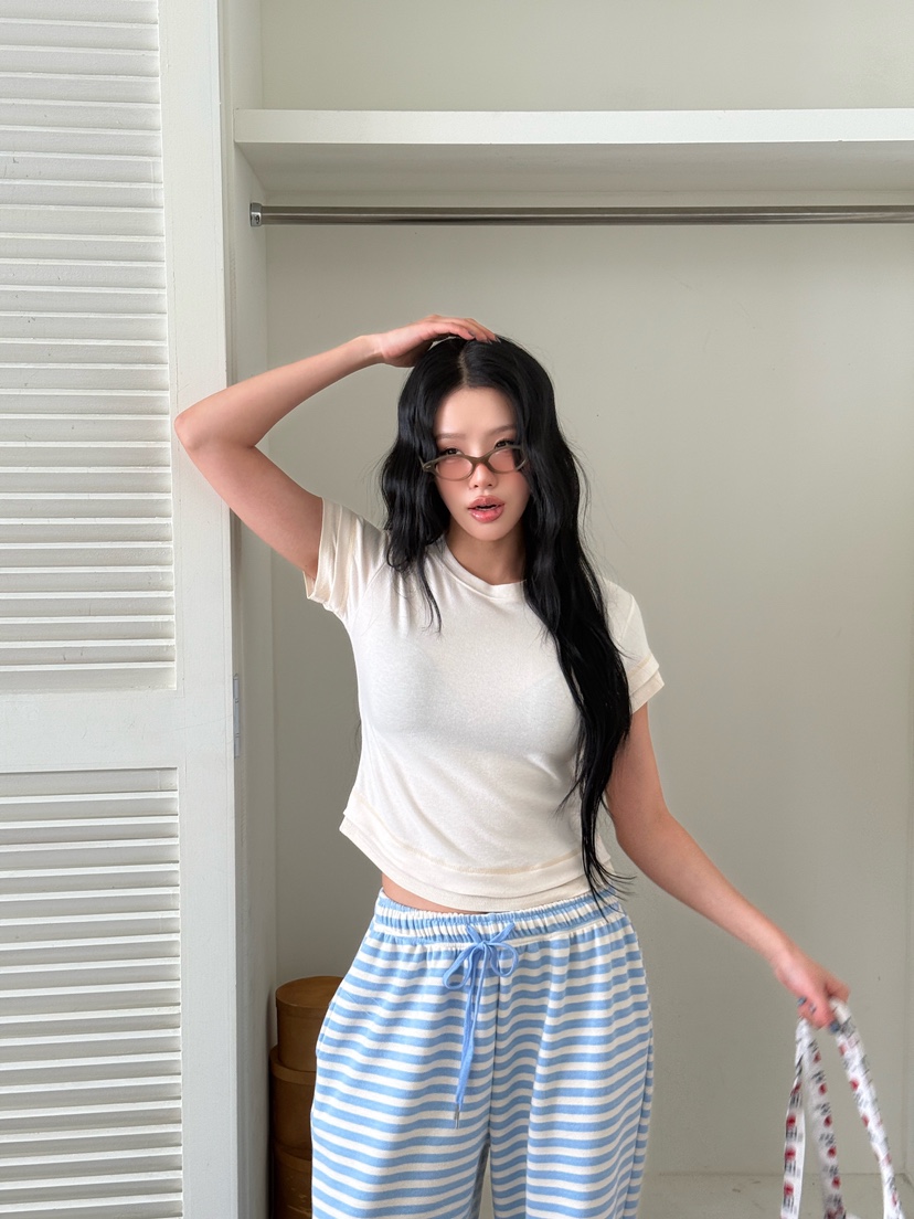 LAIVE東大門實拍女裝新款真品時尚推薦熱賣休閑人氣26春夏T恤LAIVET恤