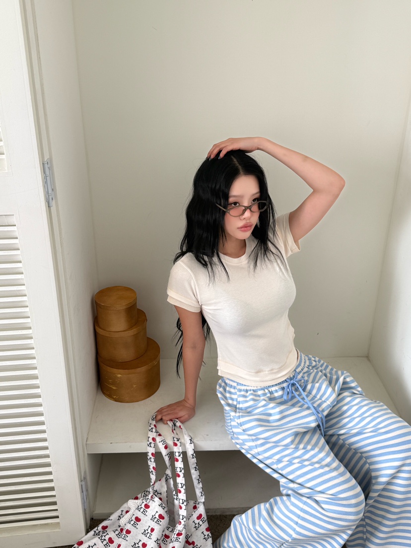 LAIVE東大門實拍女裝新款真品時尚推薦熱賣休閑人氣26春夏T恤LAIVET恤