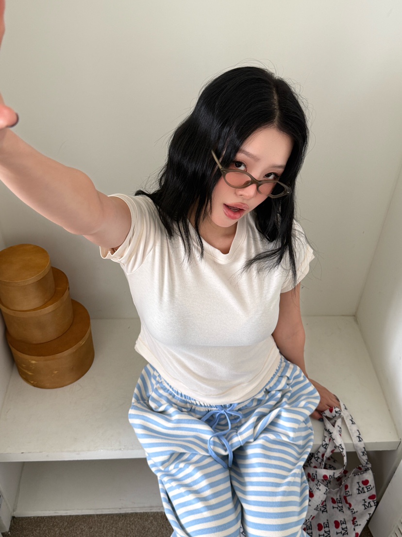 LAIVE東大門實拍女裝新款真品時尚推薦熱賣休閑人氣26春夏T恤LAIVET恤