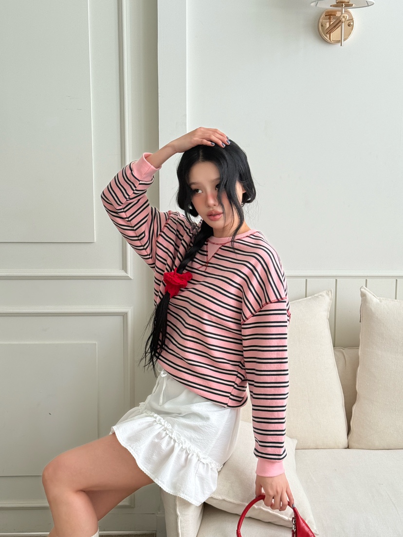 LAIVE東大門實拍女士新品時尚休閑職業26春夏熱賣真品衛衣LAIVE衛衣