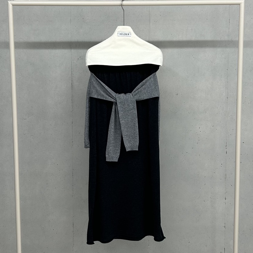 HELDER-P東大門代購女士新款推薦時尚26春夏長裙假兩件羊毛HELDER長裙圖色2