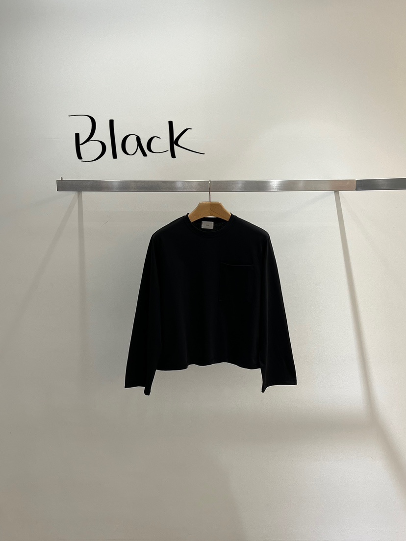 ONESTASTE韓國代購女裝新款26春夏熱賣時尚人氣長袖T恤口袋TASTE/ONESTASTE長袖T恤圖色2