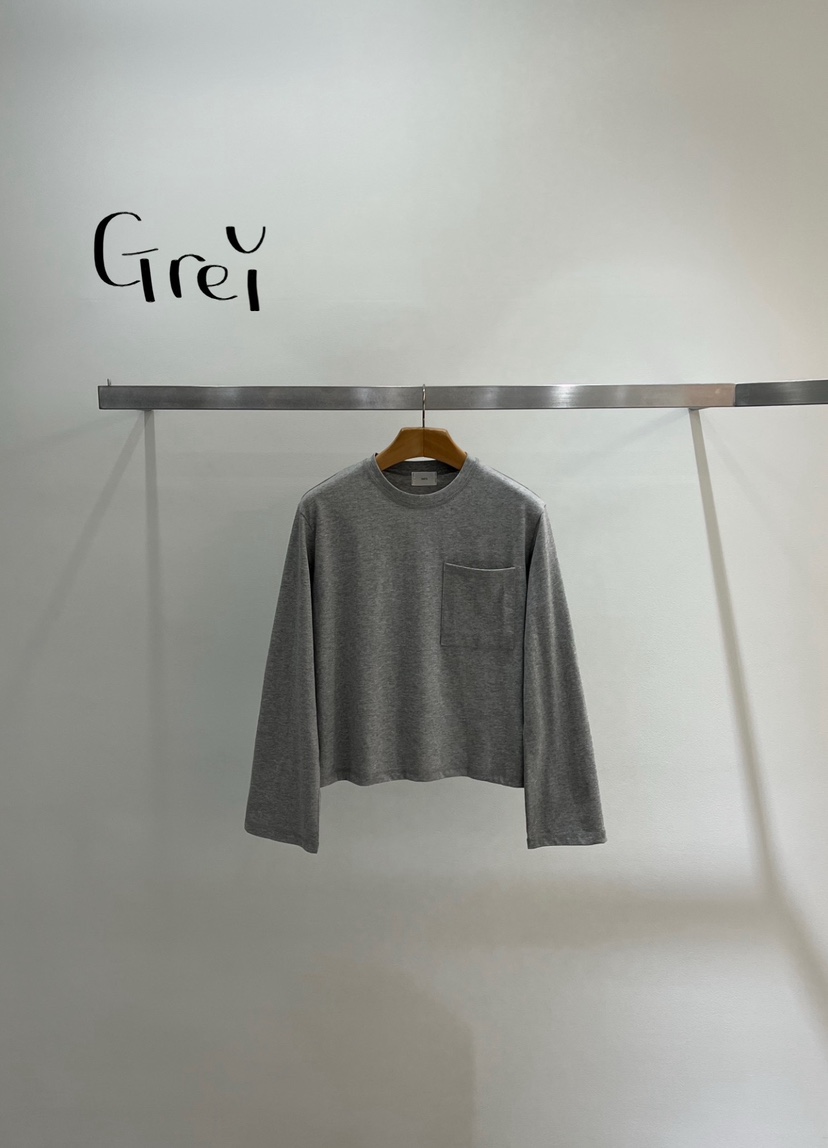 ONESTASTE韓國代購女裝新款26春夏熱賣時尚人氣長袖T恤口袋TASTE/ONESTASTE長袖T恤圖色4